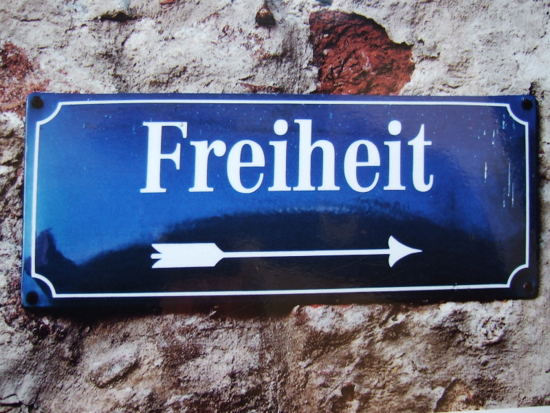 Freiheitschild für die Barrierefreiheit