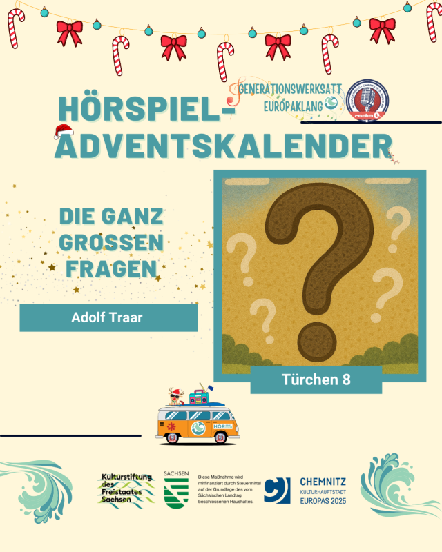 Adventskalender Türchen 9 zeigt einige in der Luft schwebende Fragezeichen