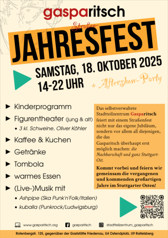 Gasparitsch Plakat Jahresfest 2025